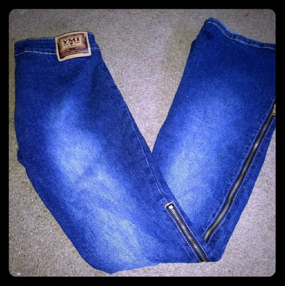 Ymi jeans with zipper leg